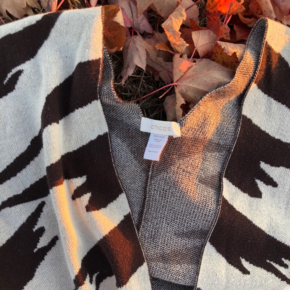 Chico’s poncho like sweater
